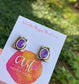 Amethyst Stud Silver Earrings by Andrea Nieto Jewels