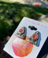 Pink Coral Stud Silver Earrings by Andrea Nieto Jewels