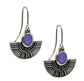 Drop Earrings with Amethyst Swarovski Crystal by Andrea Nieto Jewels
