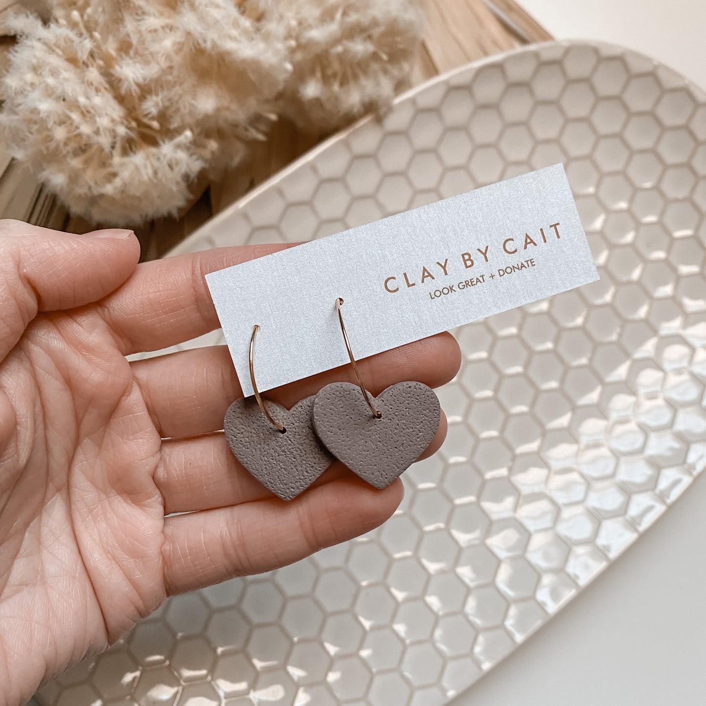 Clay by Cait ~ The Love Hoop in Amethyst or Blush