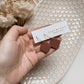 Clay by Cait ~ The Piper Hoop Earring in Animal Print or Wine