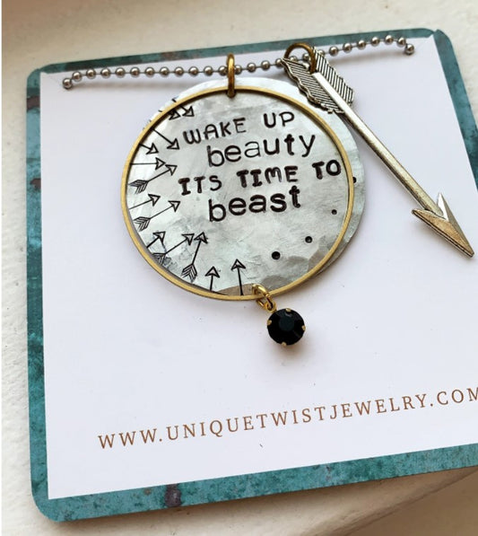 Beauty And Beast Necklace by Unique Twist
