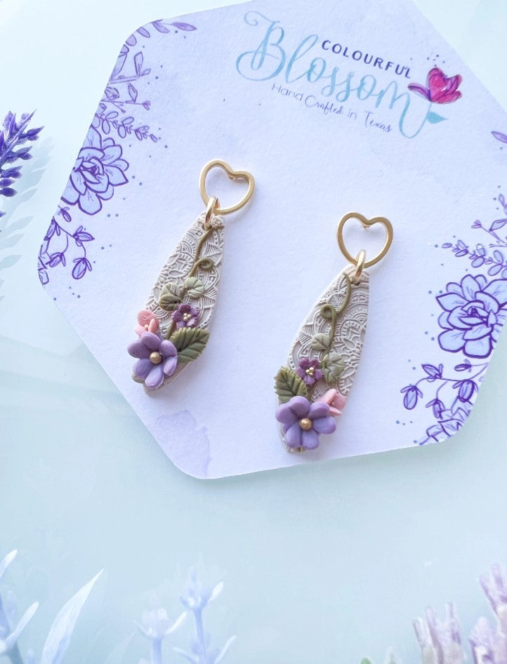 Floral Drops, Earrings by Colourful Blossom