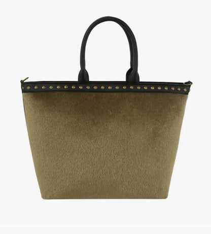 Velvet Large Ladies Tote - Shoulder Bag, 3 color options