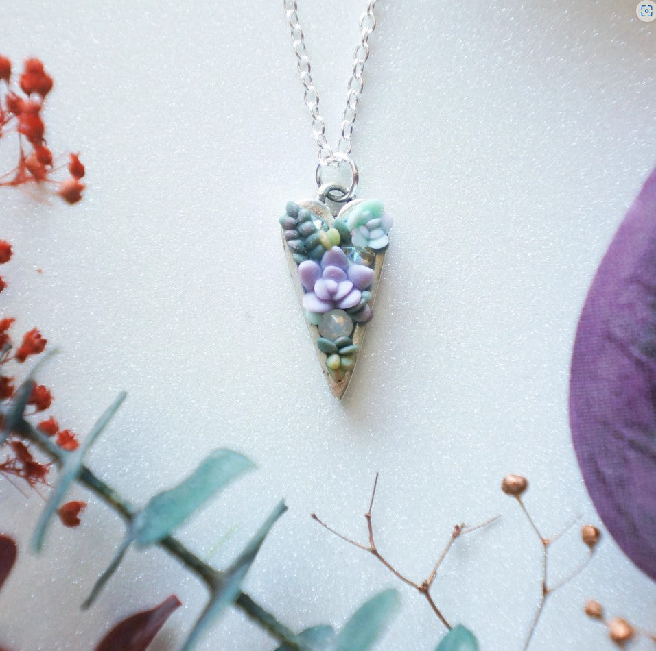 Bitty Heart Necklace by Colourful Blossom