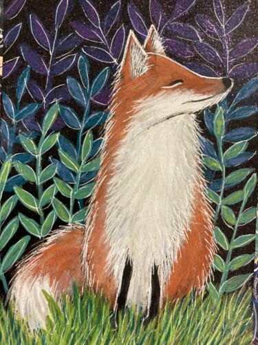 Original Painting "Sweet Fox" by Lynne Kohler, Pocket Art